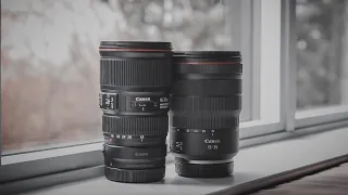 Canon RF 15 35mm F2 8 is vs Canon EF 16 35mm F4 IS