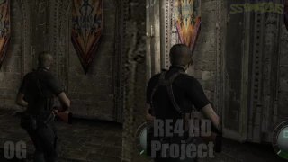 Resident Evil 4 Ultimate HD Edition | Castle Comparison 1 | OG vs RE4 HD Project (WIP)