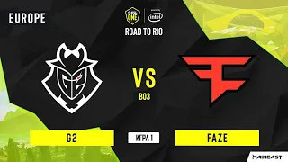 G2 vs Faze [Map 1, Mirage]BO3 | ESL One: Road to Rio