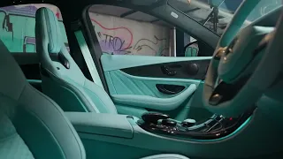 Australian FIRST! Tiffany Blue Colour Change X Murdered E63 AMG Mercedes Benz Interior