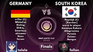Talala и follon смотрят игру Южная Корея VS Германия на OWC 2022. Финал, Верхняя Сетка.