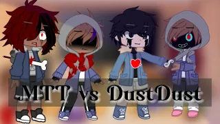 Undertale reacts to Murder Time Trio vs DustDust || [🇺🇸]