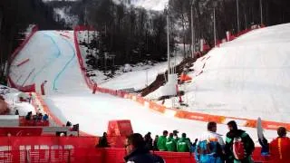 В финишной зоне горнолыжный спуск Паралимпийские игры Сочи 2014