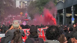 Quelques violences dans la manifestation Loi Travail (12 septembre 2017, Paris)