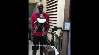 Kobe Bryant dancing and singing to his baby girl Bianka at Disneyland.