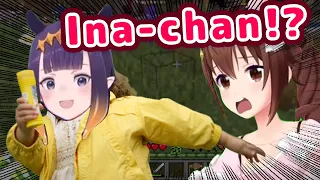 Ina Gets Chased By Sora-chan After Getting Caught Photobombing The Group Picture 【ENG Sub/Hololive】