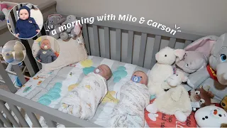 Milo & Carson's Morning Routine | Sophia's Reborns