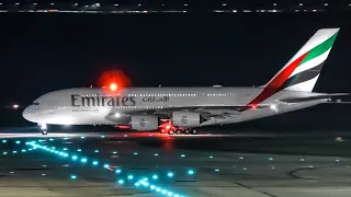 20 MINUTES of GREAT Night Plane Spotting at Melbourne Airport Australia [YMML/MEL]