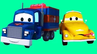 Carl Transform and his friends in Car City: Tom The Tow Truck, the Ambulance and the Garbage Truck