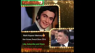 Rishi Kapoor Memory। Star Screen Award Show 2016 ।