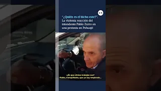 La violenta reacción del intendente Pablo Zurro en una protesta en Pehuajó