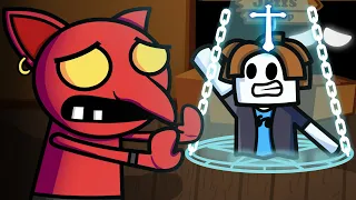 El Goblino reaction to Crucifying Player - Roblox Doors Animation