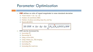 Short Topics in Magnetic Resonance Imaging: Parameter Optimization: SNR (Arabic Narration)