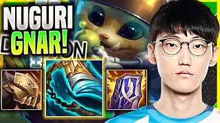 NUGURI IS SO CLEAN WITH GNAR! - FPX Nuguri Plays Gnar Top vs Yone! | Season 11