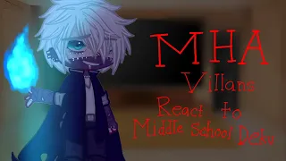 |MHA Villains React to Middle School Deku|GCRV|MHA/BNHA|1/1|•~Alleigh~•|