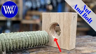 How to Carve a Nut Just Hand Tools