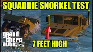 DLC UPDATE NEW VEHICLE **SQUADDIE (HUMMER/Humvee )** DRIVE/SNORKEL TEST | BEST OFFROAD| GTA 5 ONLINE