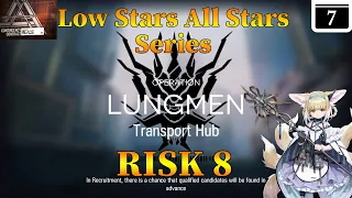 Arknights CC#2 Day 7 Transport Hub Risk 8 Guide Low Stars All Stars with Suzuran