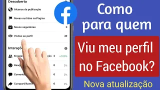 Como ver quem visualizou meu perfil no Facebook (2022) - Visitas de perfil no Facebook