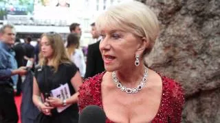Helen Mirren tells our reporter off at Red 2 Premiere