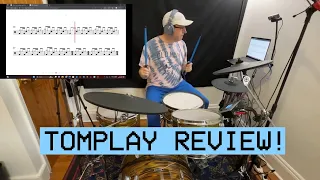 Learn to ply drums with Tomplay (drum and site reading software) Review