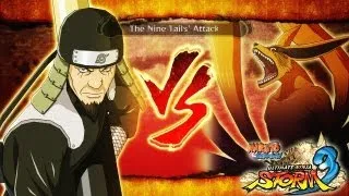 Naruto Ultimate Ninja Storm 3 - Boss 1: Third Hokage vs. Nine Tails - Playthrough Part 2