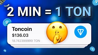 2 Minutes = 1 TONCOIN 🤑 Claim Free TON Every 2 minutes (no investment) FREE TONCOIN