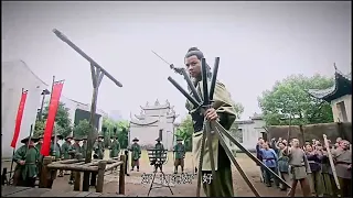 日本武士設擂挑戰，怎料小子是個功夫高手，拳拳到肉，腿腿到骨，秒殺7名日本武士  ⚔️  抗日