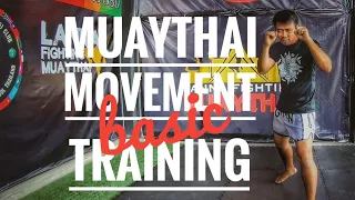 Muaythai movement basic training.