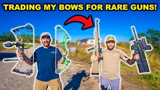 Trading My BOWS for RARE GUNS at the STORE!!! (Best Idea Ever)
