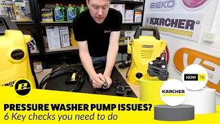 How to Diagnose Pressure Washer Pump Problems