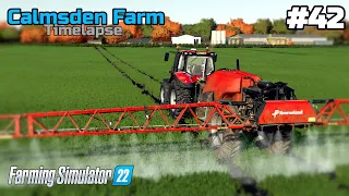 Fertilising, Weed Spraying, Animal Care & Selling Strawberries | Calmsden Farm #42 | FS22 Time Lapse