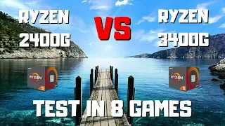 Ryzen 5 2400g Vs Ryzen 5 3400g Test in 8 games