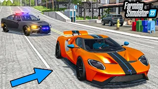 EVADING COPS FAST AND FURIOUS STYLE! (STEALING FORD GT) | FS22