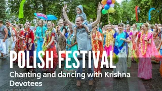 Hare Krishna Polish Festival - chanting and dancing with Indradyumna Swami