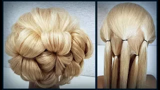 Красивые прически пошагово.Легкая Свадебная и Вечерняя прическа.Beautiful hairstyles step by step