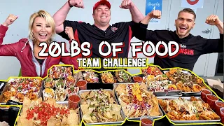 20LBS OF FOOD TEAM EATING CHALLENGE w/ Randy Santel & Joel Hansen in Atlanta, Georgia! #RainaisCrazy