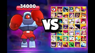 SHOWDOWN ROBOT vs ALL BRAWLERS! WHO WILL SURVIVE ? | With SUPER, STAR, GADGET! | Brawl Stars