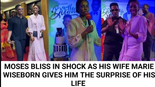 Moses Bliss In Shock  As His Wife Marie WiseBorn Gives Him The Surprise Of His Life