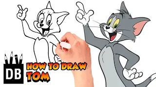 How To Draw Tom From Tom And Jerry | 4 KIds