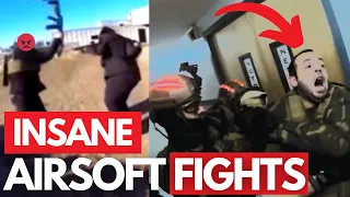 Airsofter gets PUNCHED in the FACE! Insane Airsoft FIGHTS, RAGE MOMENTS, AND CHEATERS!! Part 1