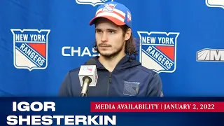 New York Rangers: Igor Shesterkin Postgame Media Availability | Jan. 2, 2022