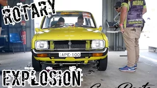 Mazda Rotary Explodes!!!!! GrassRoots Garage