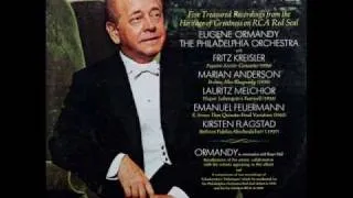 Eugene Ormandy, 1969 Interview: Reflections on Fritz Kreisler, Kirsten Flagsted, Marian Anderson