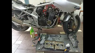 SUZUKI BANDIT 1200 - duży bandyta na dużym serwisie💪 Rozrząd, zawory, serwis gaźników, synchro😉