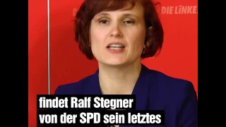 Katja Kipping (DIE LINKE) über Ralf Stegner (SPD) letztes Viagra.