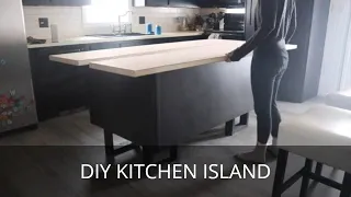 How to Build a Kitchen Island | Old Desk Makeover