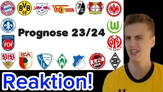 Bundesliga Prognose 23/24 Reaktion (Katastrophal)