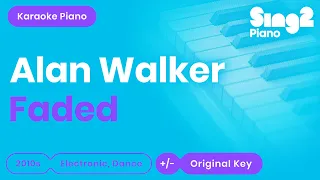 FADED (Piano karaoke demo) Alan Walker