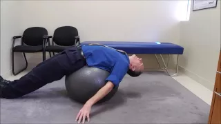 Fitball Hip Flexor Stretch